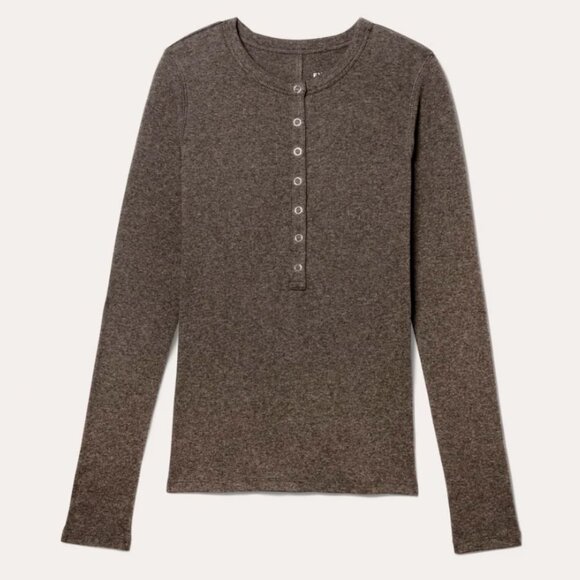 Everlane Luxe Rib Henley - Picture 1 of 5